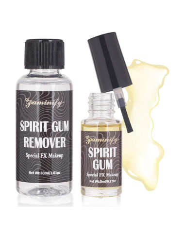 Kit Adhesivo Spirit Gum 5ml + Removedor 30ml - Maquillaje SFX