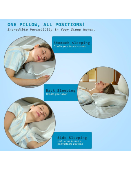 Almohada cervical Newpol NP-688 viscoelástica refrigerante Almohada cervical Newpol NP-688 viscoelástica refrigerante