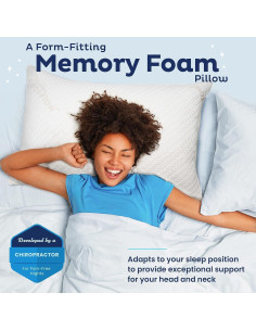 Almohada de Espuma Viscoelástica Snuggle-Pedic Reina - Soporte Fresco 2