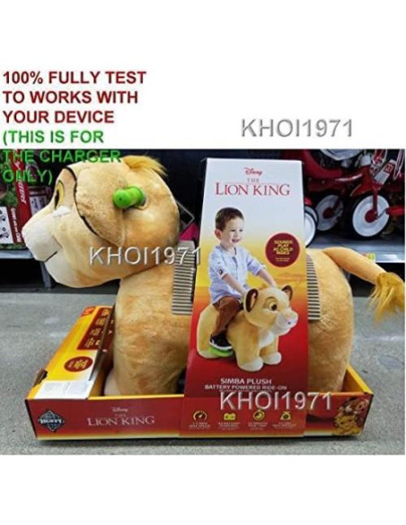 Cargador de pared KHOI1971 para Huffy El Rey León 6V Cargador de pared KHOI1971 para Huffy El Rey León 6V