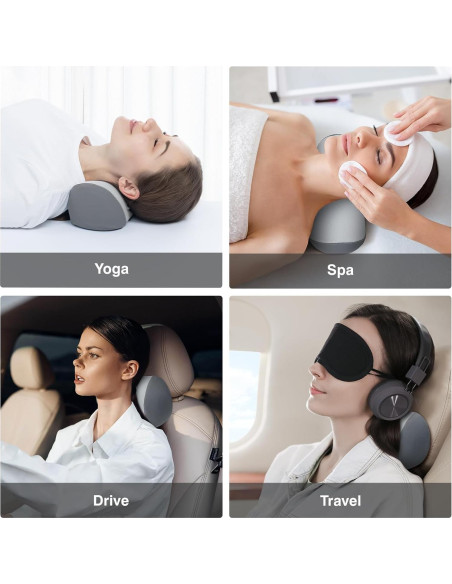 Almohada Cervical Urnexttour Espuma Viscoelástica Gris 35.5x12.7cm Almohada Cervical Urnexttour Espuma Viscoelástica Gris 35.5x12.7cm