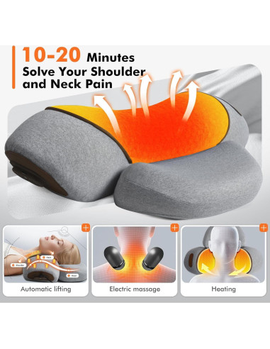 Almohada Masajeador de Cuello Zhaotingrui 3-en-1 con Calor