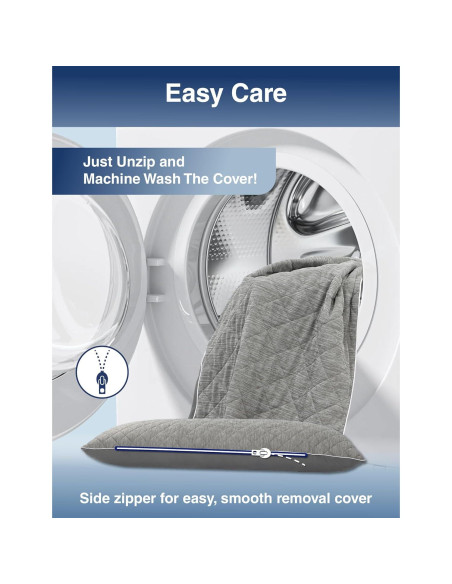Almohada Corporal Refrigerante ZonLi 50.8x137.2 cm Gris Almohada Corporal Refrigerante ZonLi 50.8x137.2 cm Gris