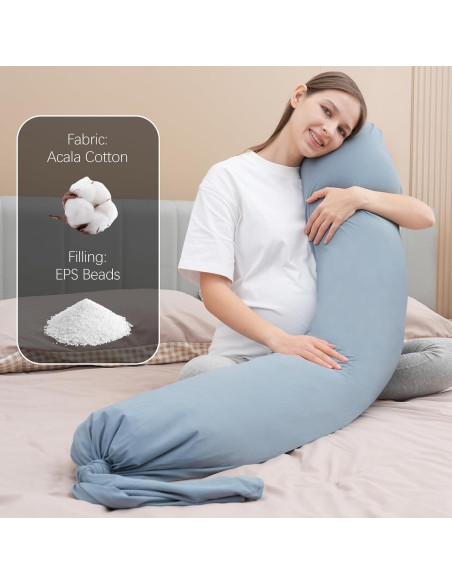 Almohada de Embarazo MOON PARK 137 cm - Soporte Cuerpo Completo Gris Almohada de Embarazo MOON PARK 137 cm - Soporte Cuerpo Completo Gris