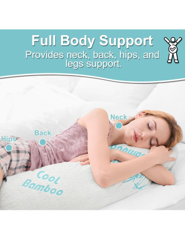 Almohada Corporal Ajustable Kova KH Harper - Enfriamiento y Espuma de Memoria