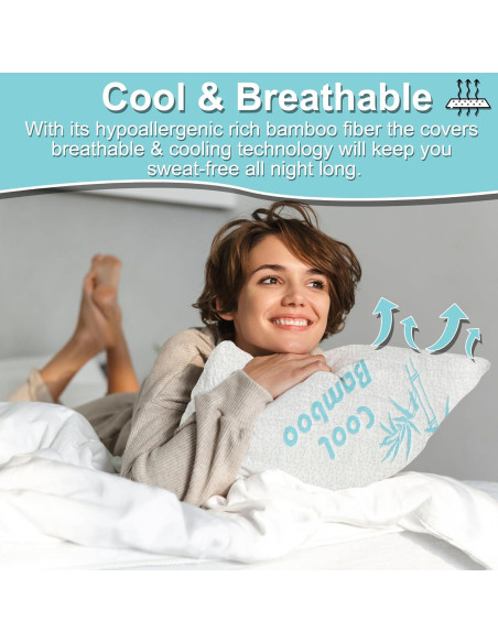 Almohada Corporal Ajustable Kova KH Harper - Enfriamiento y Espuma de Memoria Almohada Corporal Ajustable Kova KH Harper - Enfriamiento y Espuma de Memoria