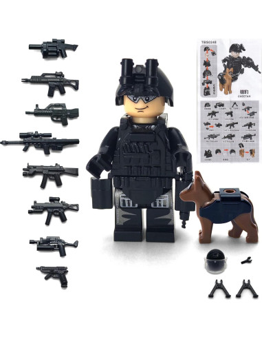 Kit de Bloques de Construcción Militar Toysvill SWAT 6 PCS