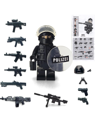 Kit de Bloques de Construcción Militar Toysvill SWAT 6 PCS
