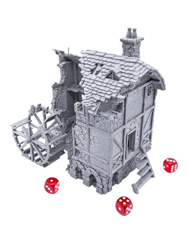 Molino de Agua Arruinado EnderToys para RPG y Wargames 28mm