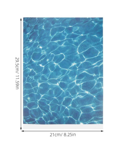 18 Hojas de Calcomanías de Agua en Olas VILLCASE 29.5x21cm