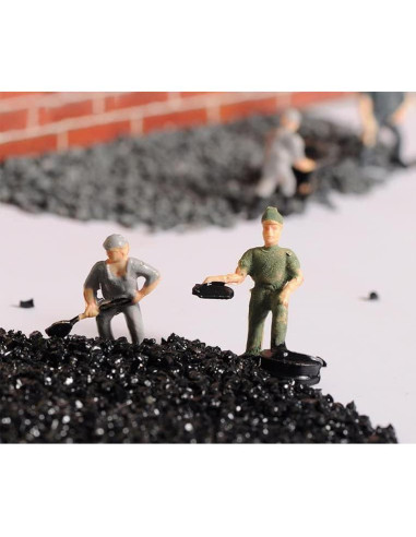 Set 27 Figuras Miniatura Trabajadores 1:87 Warmtree con Rocas