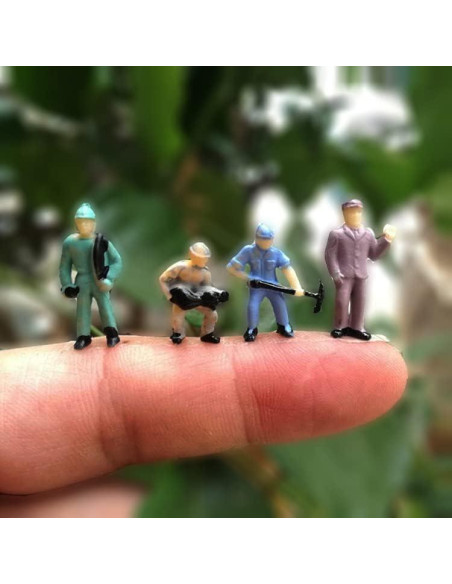 Set 27 Figuras Miniatura Trabajadores 1:87 Warmtree con Rocas Set 27 Figuras Miniatura Trabajadores 1:87 Warmtree con Rocas