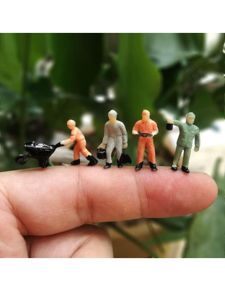 Set 27 Figuras Miniatura Trabajadores 1:87 Warmtree con Rocas Set 27 Figuras Miniatura Trabajadores 1:87 Warmtree con Rocas