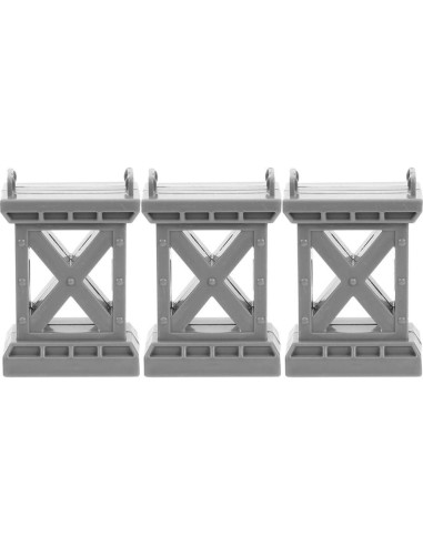 Modelos de Pilas de Puente NUOBESTY 3 Piezas para Vías de Tren