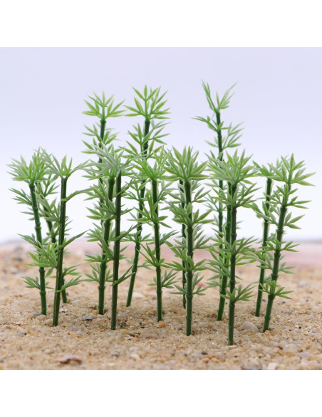 100pcs Árboles de Bambú Miniatura NUOLUX para Dioramas 100pcs Árboles de Bambú Miniatura NUOLUX para Dioramas
