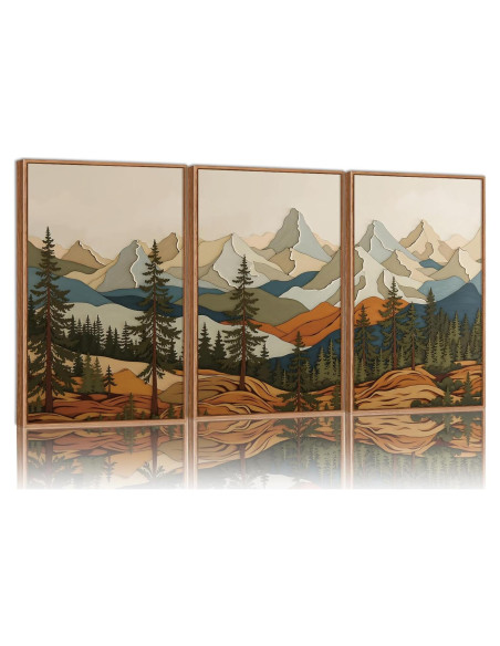 Arte de Pared en Lienzo Vintage SIGNINART Montañas 40x60 cm Arte de Pared en Lienzo Vintage SIGNINART Montañas 40x60 cm