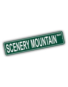 Señal de Calle de Aluminio Hermandad 47x10 cm Montaña Escénica