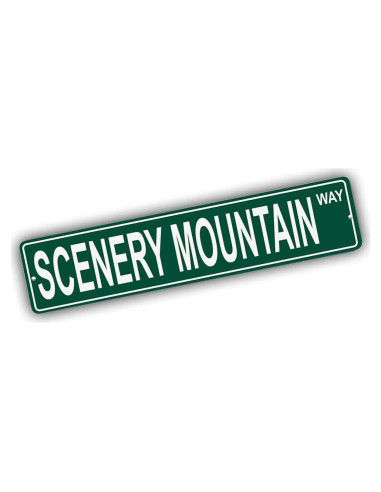 Señal de Calle de Aluminio Hermandad 47x10 cm Montaña Escénica