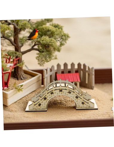 Puente Arco Miniatura DIY DOITOOL 3 Piezas para Jardín