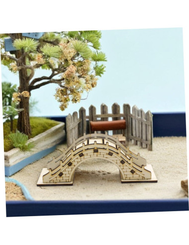 Puente Arco Miniatura DIY DOITOOL 3 Piezas para Jardín