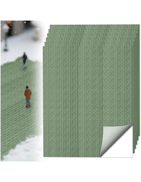 Warmtree 6 Pcs Alfombrillas de Calle de Adoquín Autoadhesivas Warmtree 6 Pcs Alfombrillas de Calle de Adoquín Autoadhesivas