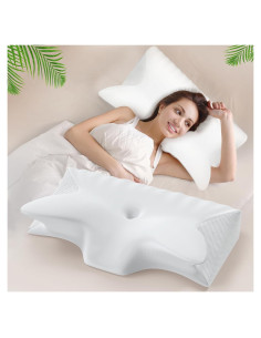 Almohada Cervical Hexus Espuma Viscoelástica Refrigerante 59x37cm