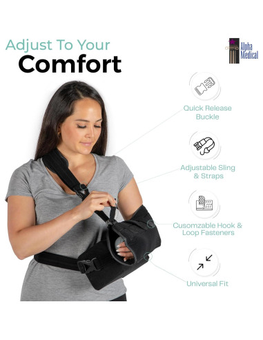 Inmovilizador de Hombro Alpha Medical con Almohada Removible