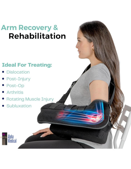 Inmovilizador de Hombro Alpha Medical con Almohada Removible Inmovilizador de Hombro Alpha Medical con Almohada Removible
