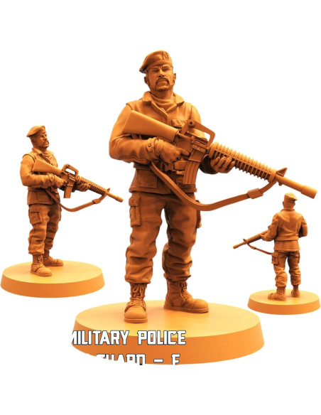 Miniaturas Sin Pintar TYL Policía Militar Humana 32mm - Combo de 5 Miniaturas Sin Pintar TYL Policía Militar Humana 32mm - Combo de 5