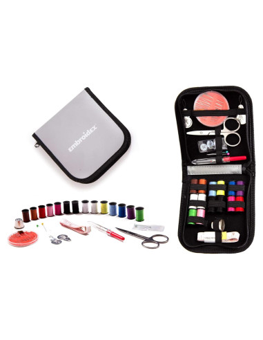 Kit de Costura Embroidex - Compacto y Completo - 14 Hilos