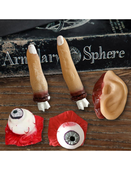 Conjunto de Decoración Halloween 5 Piezas Sangrientas PVC Conjunto de Decoración Halloween 5 Piezas Sangrientas PVC