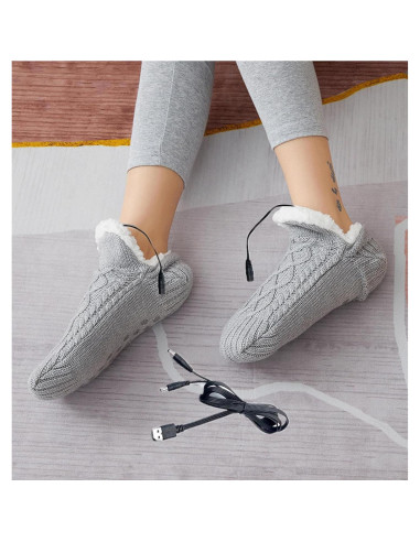 Calcetines calefaccionados USB PURFUN para invierno - Unisex