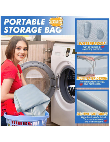 Organizador de Compresión Foleto X-Large Gris para Ropa y Edredones