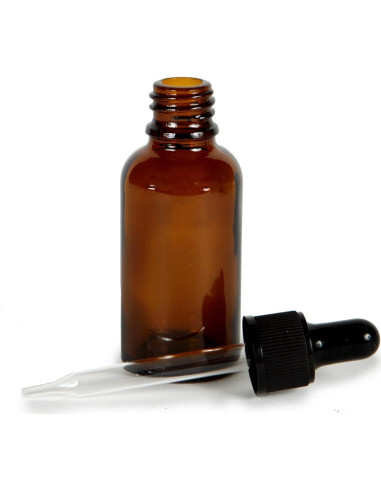 Botellas de Vidrio Ámbar Vivaplex 4 oz con Goteros - 2 pack