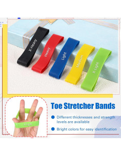 Juego de 5 Bandas de Estiramiento para Dedos WinnerWhy 2