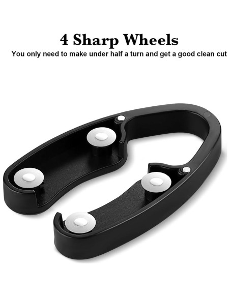 Cortador de Foil GOBETTER 2 Pcs Acero Inoxidable Negro Cortador de Foil GOBETTER 2 Pcs Acero Inoxidable Negro