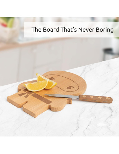 Tabla de Cortar Ninja OTOTO de Madera y Acero Inoxidable