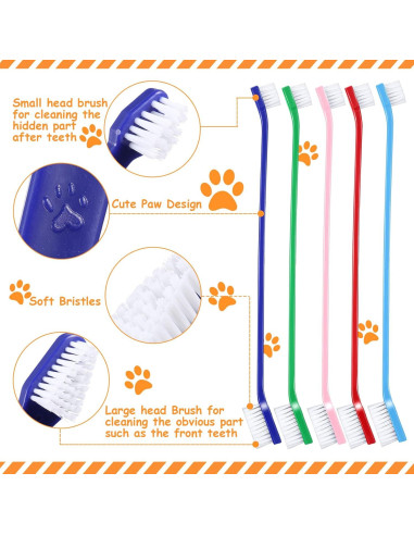 Cepillo de Dientes para Perros Honeydak - 70 Piezas Coloridas