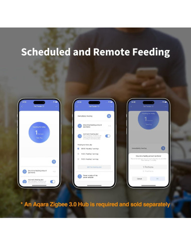 Comedero Inteligente Aqara C1 Plus para Mascotas Automático