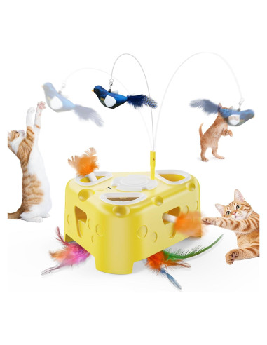 Juguete Interactivo para Gatos PANRIO 3-en-1 Recargable USB