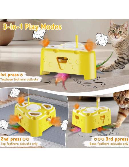 Juguete Interactivo para Gatos PANRIO 3-en-1 Recargable USB Juguete Interactivo para Gatos PANRIO 3-en-1 Recargable USB