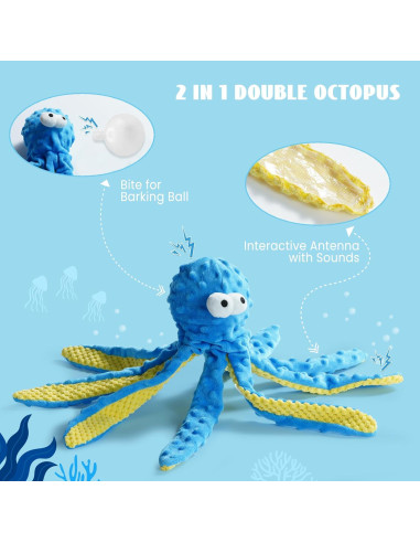 Juguetes para Perros Nocciola 4 Piezas Oceánicas Duraderos