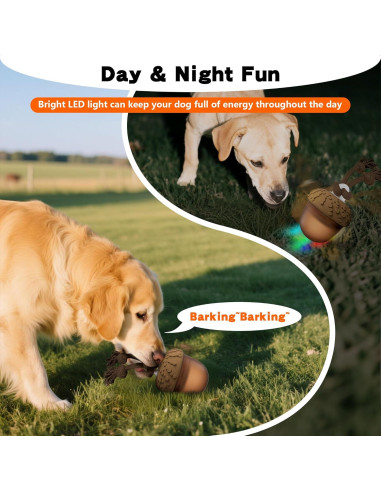 Pelota Interactiva para Perros Hanarook YT-015 con Luz LED