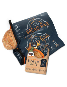 Bolsa de Pan Reutilizable Think4Earth - 2 Paquete Ecológica