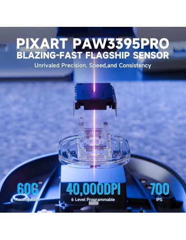 Ratón Gaming Inalámbrico ATTACK SHARK X8 Pro 40000 DPI