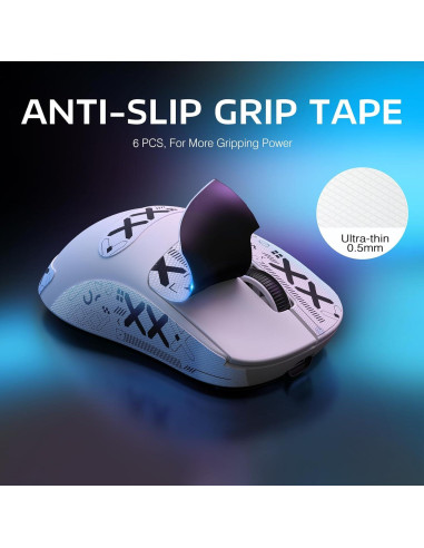 Mouse Inalámbrico MANBASNAKE Attack Shark X3 Pro 26000 DPI