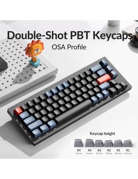 Teclado Mecánico Keychron V2 65% QMK/VIA Negro Carbón Teclado Mecánico Keychron V2 65% QMK/VIA Negro Carbón