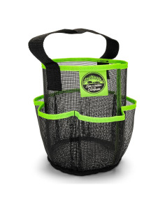 Caddy de Ducha Camco 51997 Malla Negro y Verde 22.86 cm