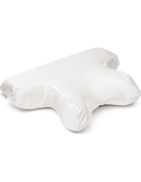 Almohada de Belleza CASAROL Estándar Satén Blanco Roto 2 en 1 Almohada de Belleza CASAROL Estándar Satén Blanco Roto 2 en 1