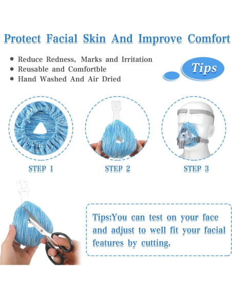 Forros de Máscara CPAP Tudomro - 6 Paquetes Suaves y Reutilizables Forros de Máscara CPAP Tudomro - 6 Paquetes Suaves y Reutilizables